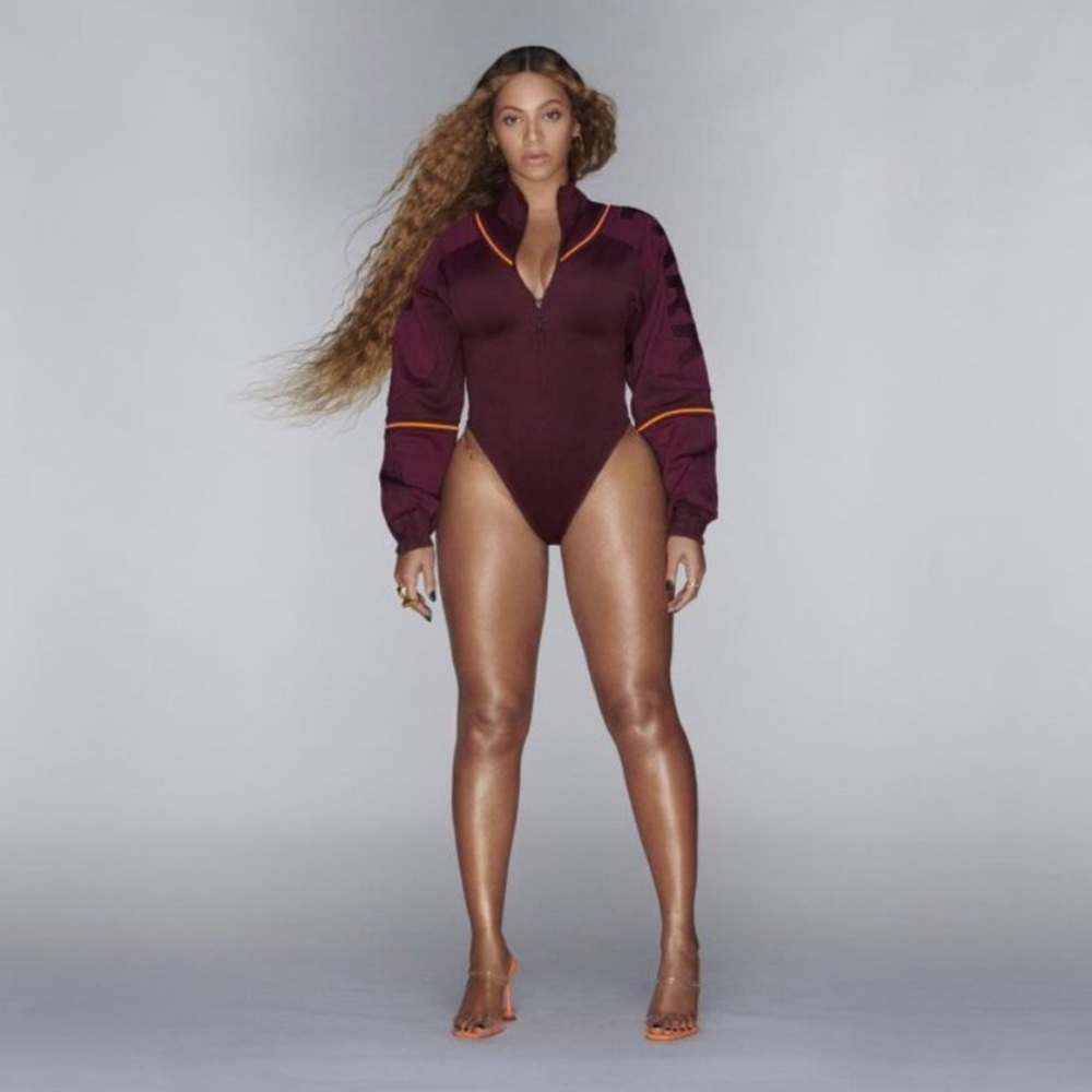 Ivy Park x Adidas Beyoncé Maroon Bodysuit medium NWT
